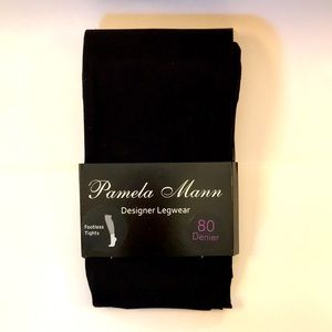 Black Footless Tights US Size 12-14